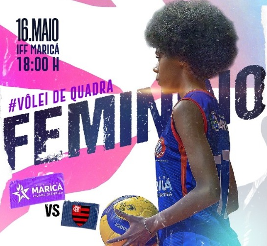 Time de Maricá disputa vôlei feminino contra o Flamengo