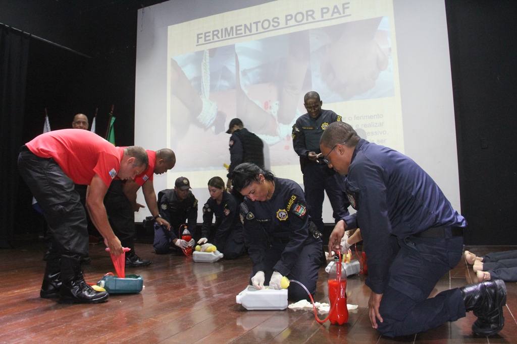 Guarda Municipal realiza capacitação em primeiros socorros no Sest Senat