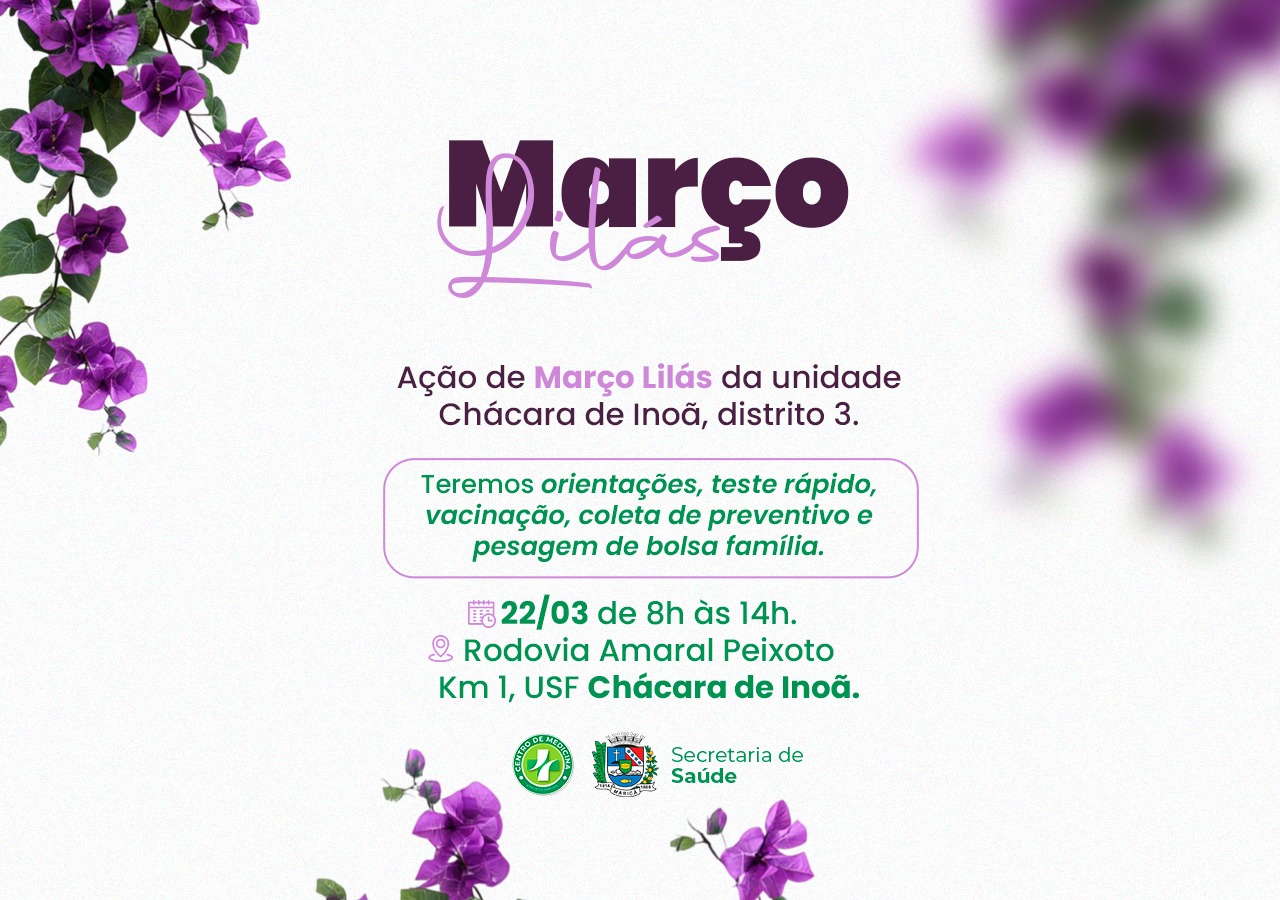 Março Lilás: Ação de Saúde na Unidade Chácara da Inoã – Distrito 3