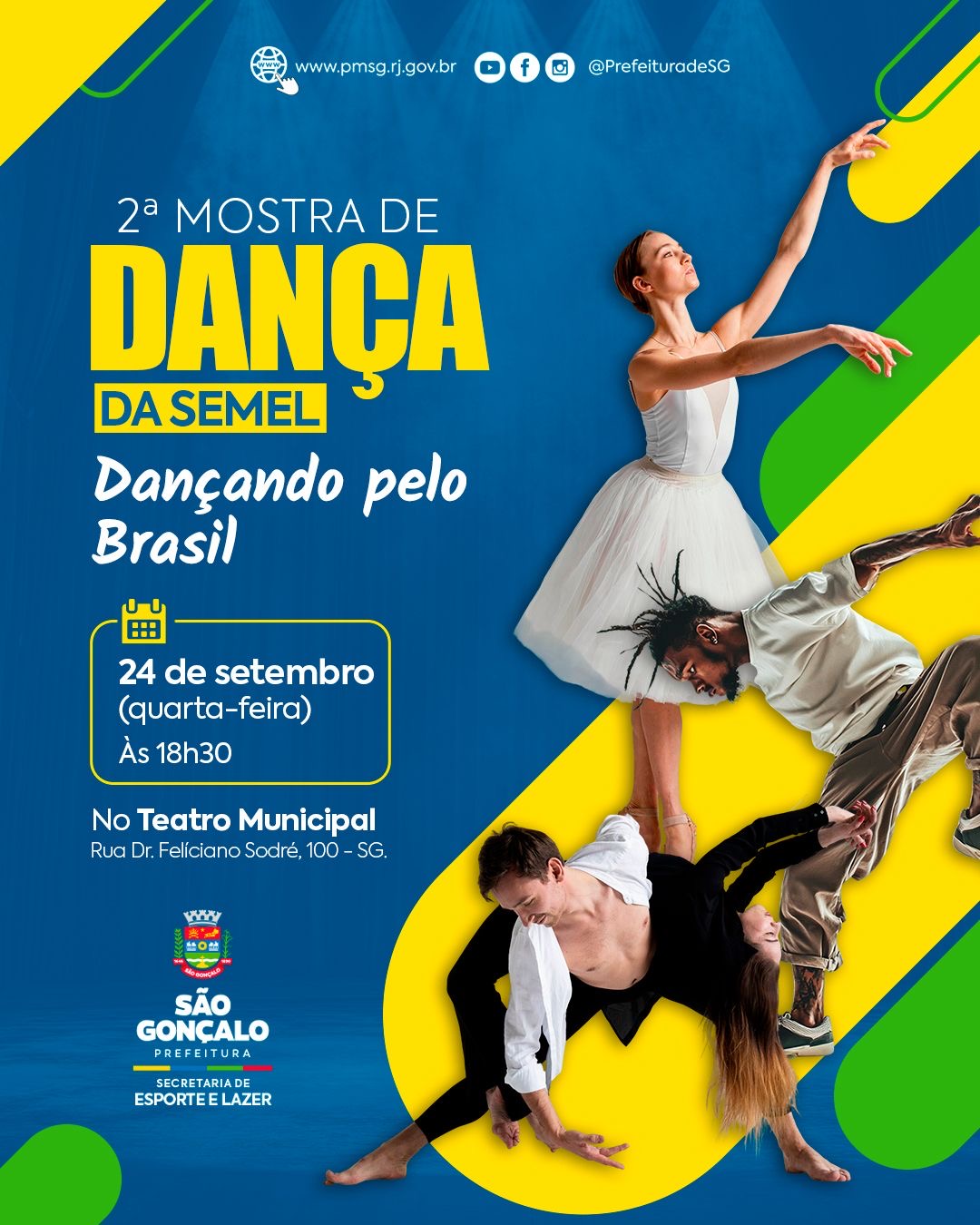 São Gonçalo vai realizar mostra de dança no Teatro Municipal nesta quarta-feira