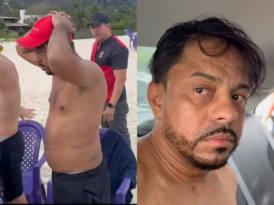 Chefe do Comando Vermelho é preso enquanto bebia whisky na praia em Niterói