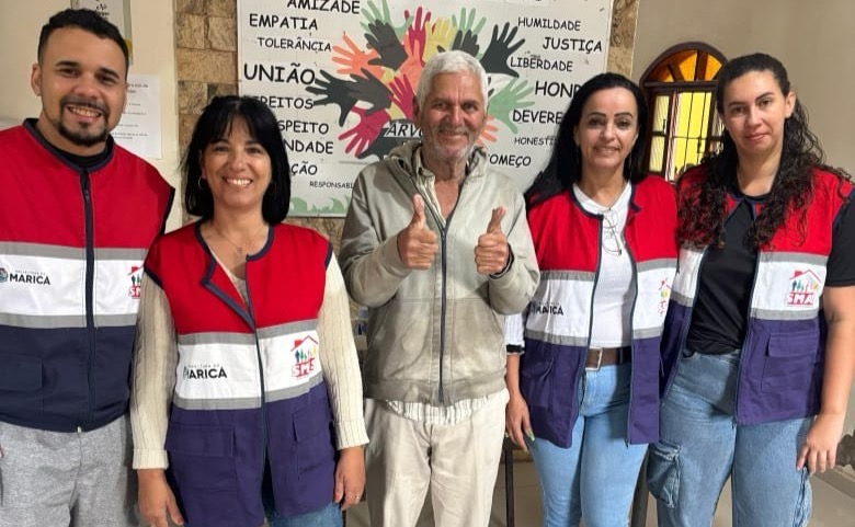 Ação da Assistência Social de Maricá garante novo recomeço a idoso de 76 anos