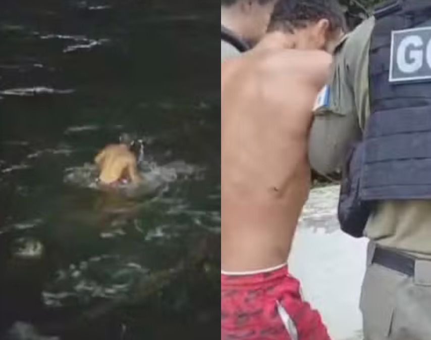 Homem foge pelo mar após abordagem da PM em Niterói e é encontrado ferido nas pedras da Praia de Boa Viagem