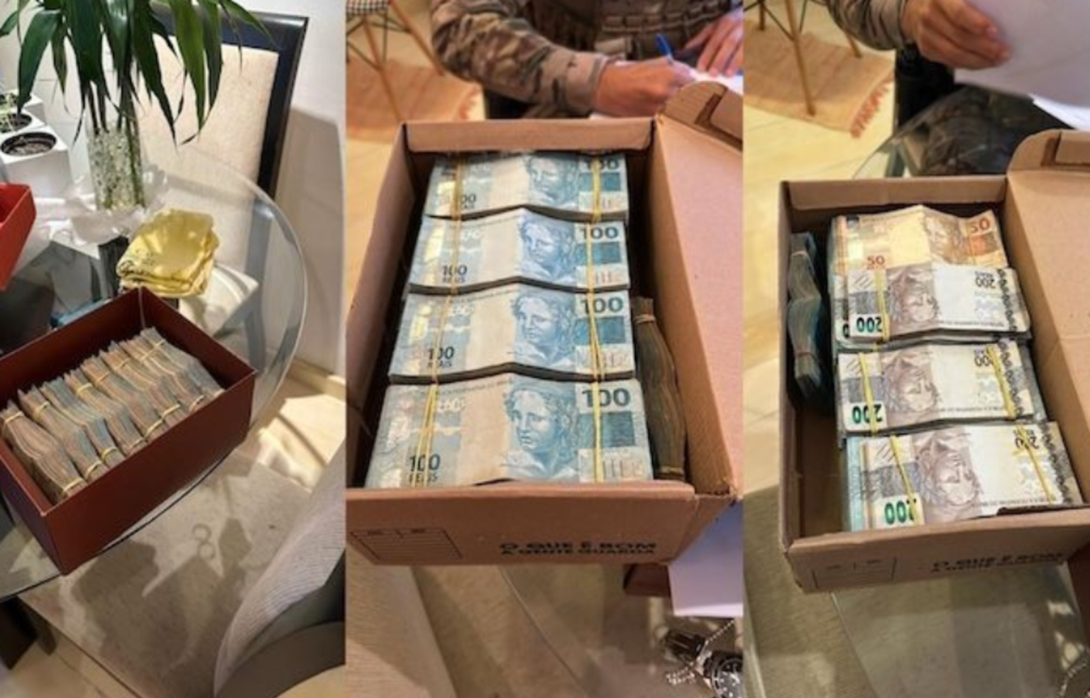PF apreende R$ 500 mil em caixas de sapato durante operação bilionária que mira Cláudio Castro e a Refit