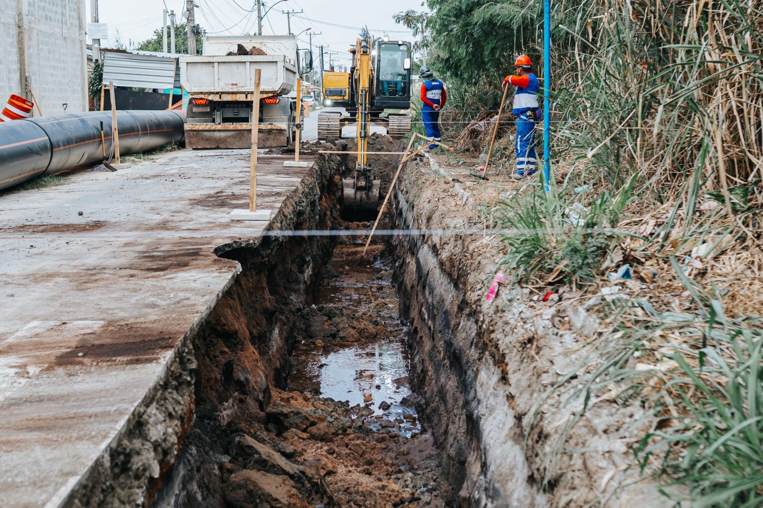 Saneamento avança em Maricá: obras de esgoto em Santa Paula vão beneficiar mais de 14 mil moradores