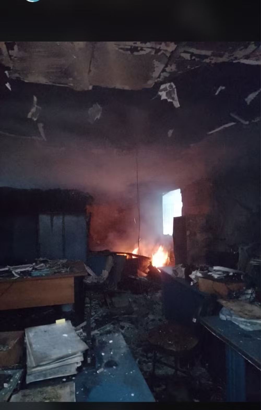 Incêndio atinge prédio da Secretaria de Fazenda de Araruama