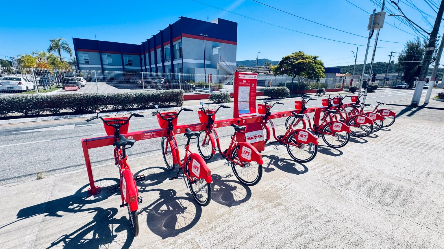 Maricá ganha nova estação das Vermelhinhas em Itaipuaçu e amplia rede de bicicletas compartilhadas
