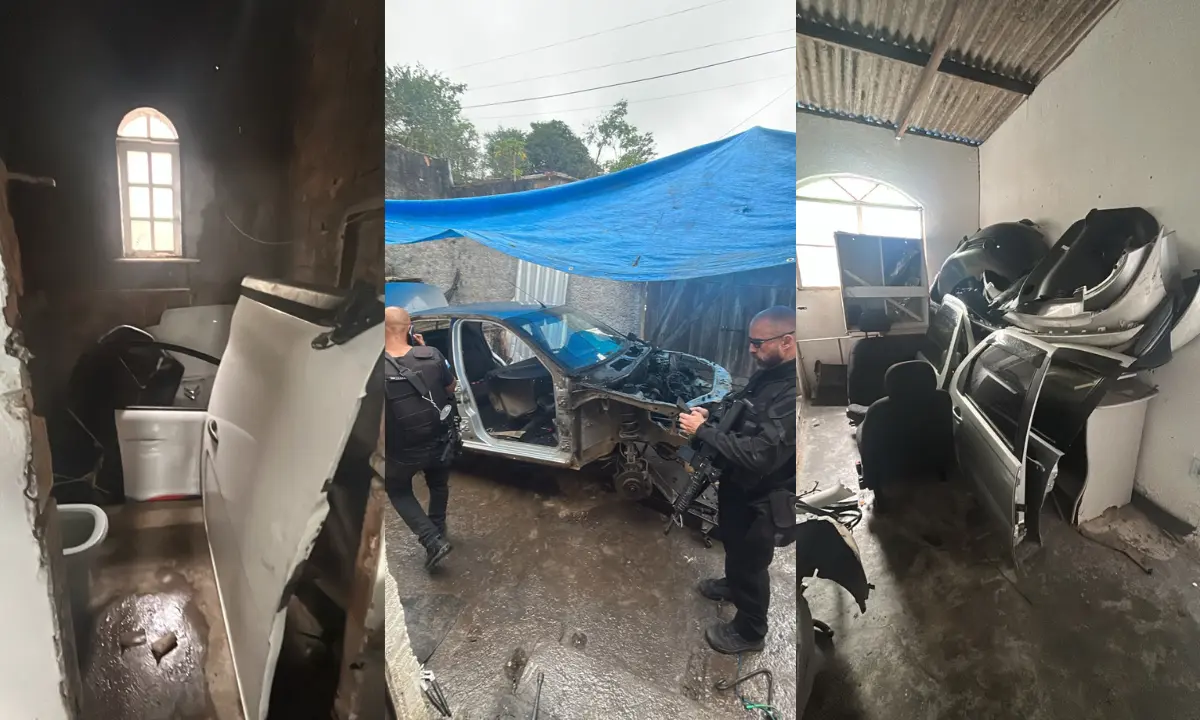 Dois homens são presos em desmanche clandestino de veículos em São Gonçalo