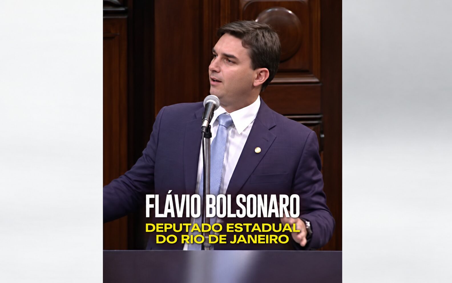 Internautas resgatam discurso de Flávio Bolsonaro em defesa de milícias
