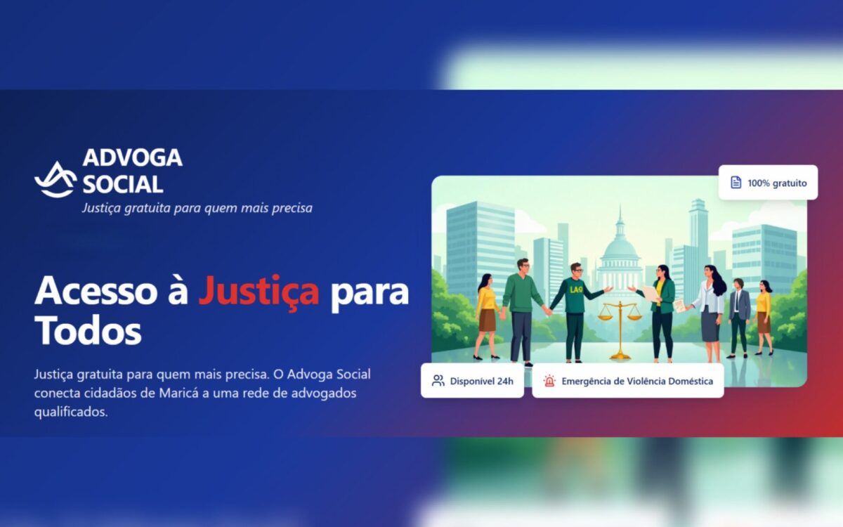 Maricá abre inscrições para advogados em programa que garante justiça gratuita à população
