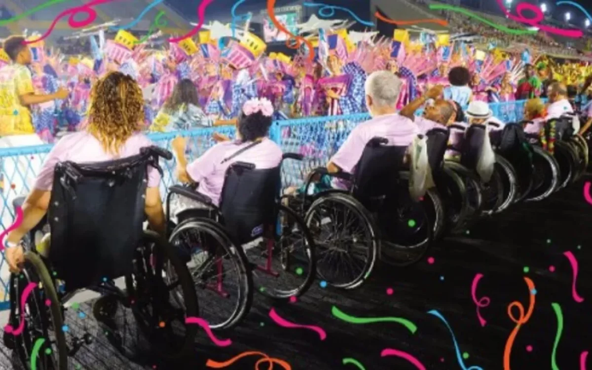 Ingressos para PCD no Sambódromo: Prefeitura do Rio vai distribuir 1,8 mil convites hoje