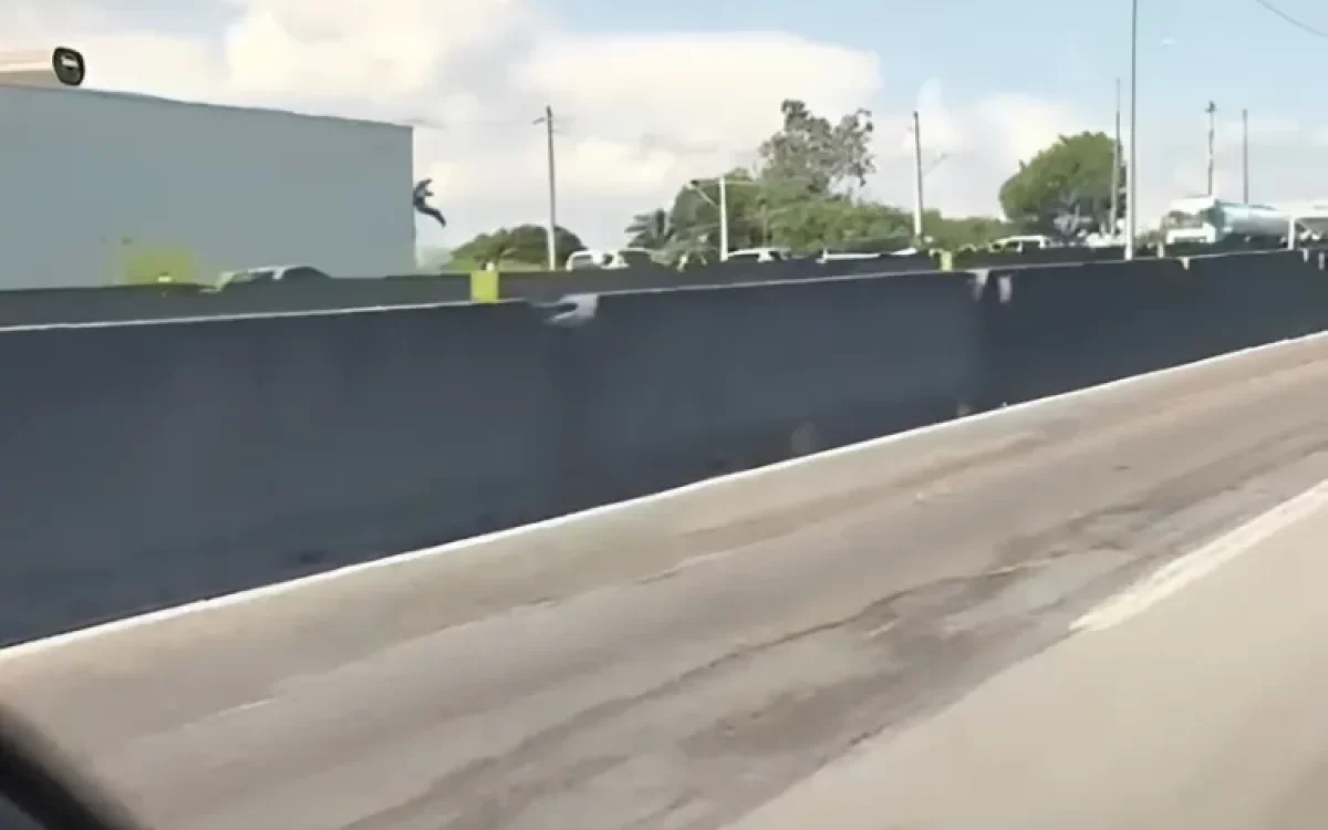 Criminosos provocam pânico na BR-101 e motoristas fogem pela contramão