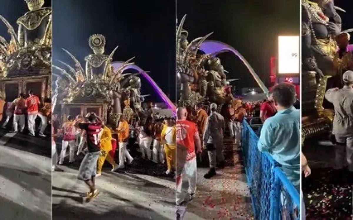 Integrante da União de Maricá segue internado após acidente com carro alegórico na Sapucaí