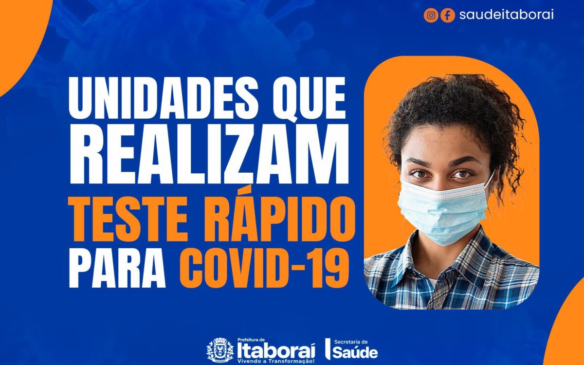 Unidades de Saúde de Itaboraí realizam testes rápidos para Covid-19