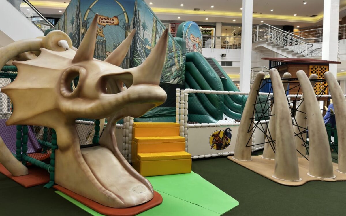 Multicenter Itaipu recebe o Reino Jurássico da World Games: uma aventura pré-histórica para os pequenos exploradores até 26 de outubro