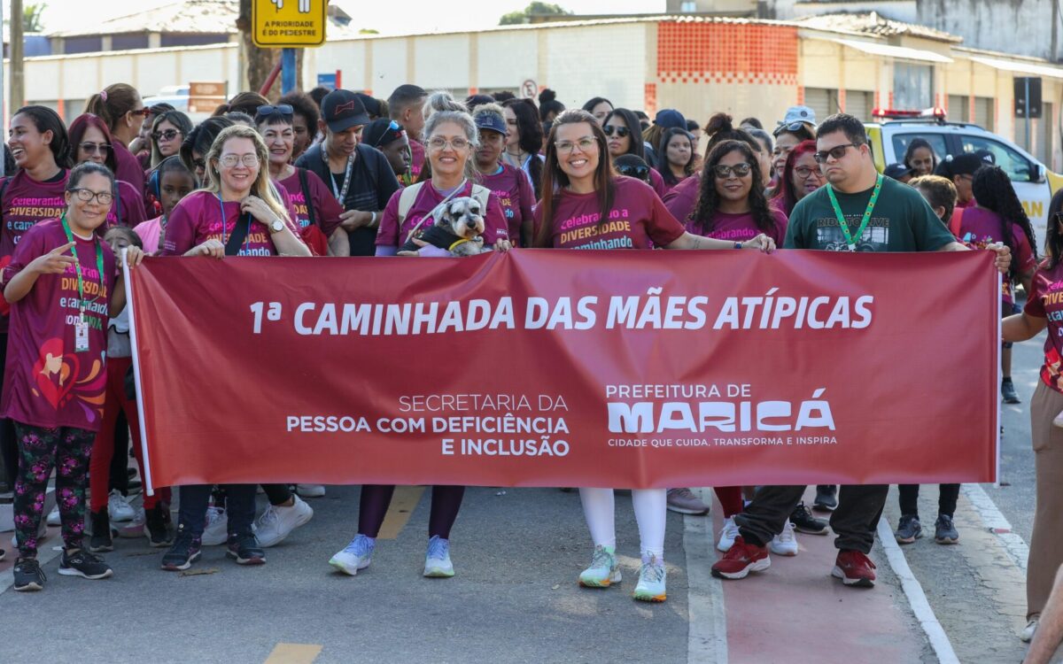 1ª Caminhada das Mães Atípicas reúne mais de 400 pessoas em Maricá